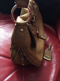 Стильная сумка dkny оригинал, нат кожа