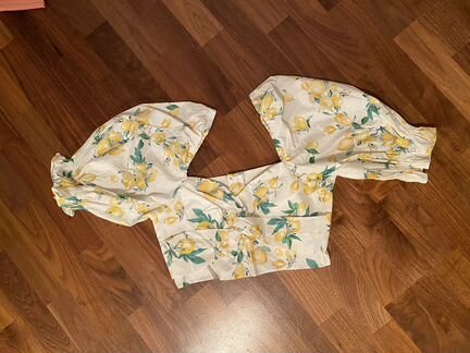 H&M HM топ и брюки кюлоты 34 и платье 42