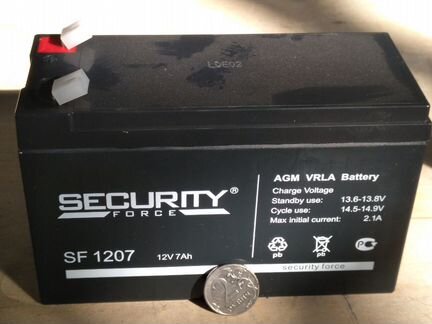 Аккумулятор Security Force 12V 7Ah свинц-кислотный