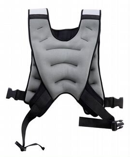 Жилет-утяжелитель серый, 10 кг