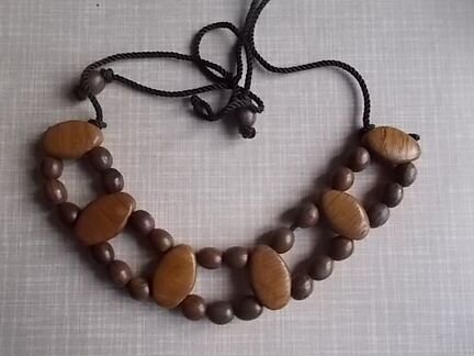 Украшения Бусы Серьги Колье из дерева Винтаж