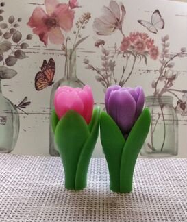 Тюльпан из мыла ручной работы