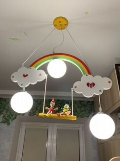 Люстра для детской радуга