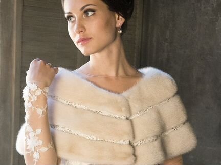 Свадебная накидка из норки Wedding Fur аренда