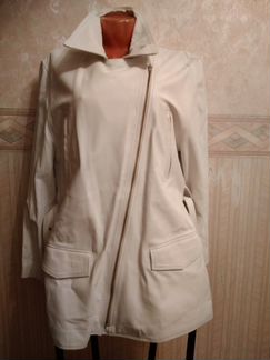 Куртки кожаные новые Италия, белая