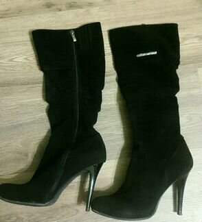 Сапоги демисезон натуральный велюр