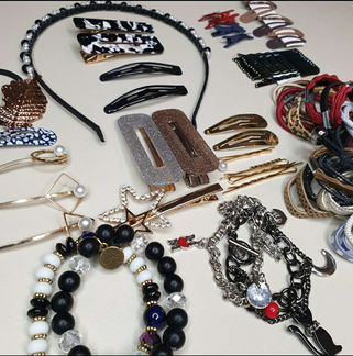 Бижутерия. заколки браслет резинки