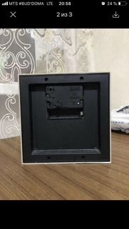 Часы будильник настольные розовые