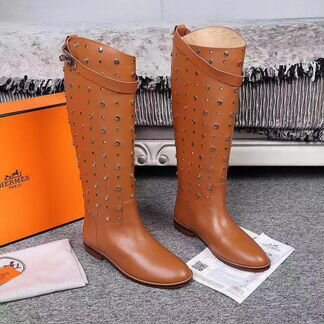 Сапоги женские без каблука Hermes