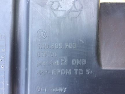 Спойлер бампера передний Volkswagen Tiguan 2.0