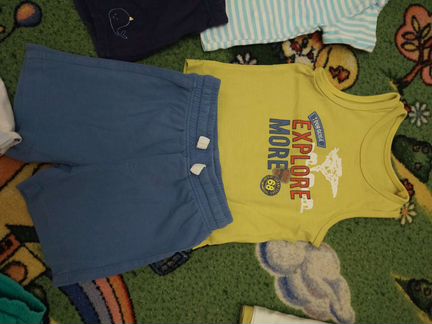 Летние комплекты для мальчика 74 - 80