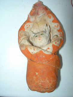 Ватные елочные новогодние игрушки СССР