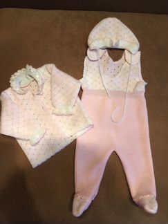 Комплект вязаный тройка