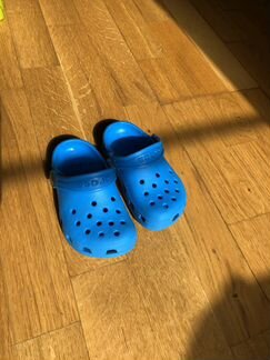 Кроксы синие crocs