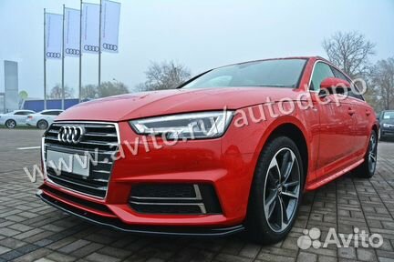 Накладка на бампер Audi A4 B9 S-Line (15-19) MD V2