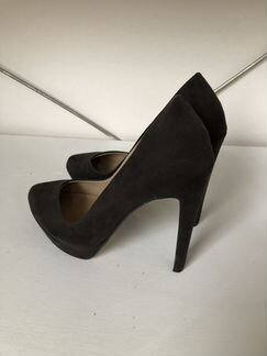 Темно-коричневые замшевые туфли Зара 36 р