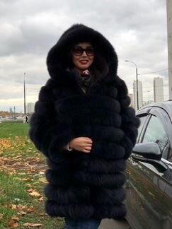 Шуба мех песца