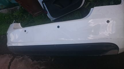 Задний бампер Шкода Рапид