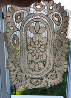 Салфетка ришелье овальная