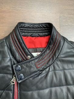Кожаная куртка Moncler