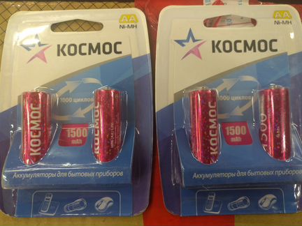 Аккумуляторы аа Космос 2500mAh 1,2 вольт