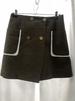 Юбка Fendi шерсть шелк 42-44