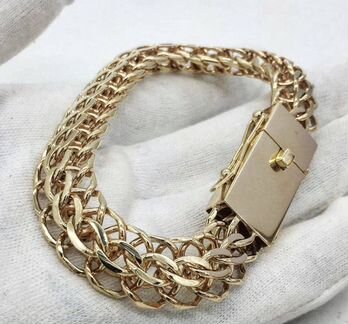 Золотой браслет, браслет золотой питон