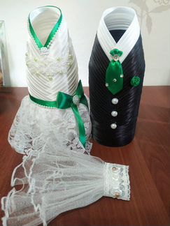 Одежда на свадьбу для бутылок