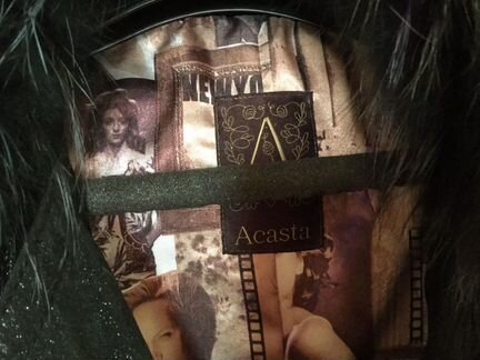 Пальто кожа с мехом р. 40-42. Цвет чёрный. Демисез