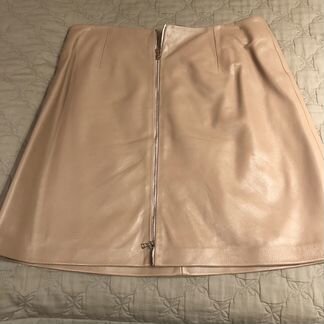 Юбка кожаная