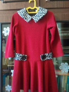 Трикотажное платье (6-8 лет)