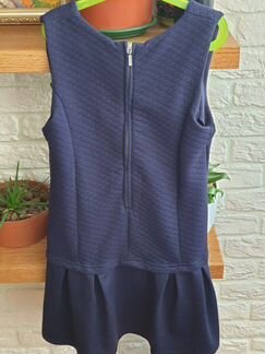 Платье-сарафан школьный 146-152 см синий