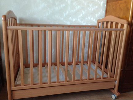 Кроватка Papaloni Винни с матрасом