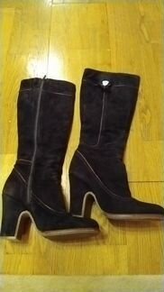 Сапоги демисезонные 36 нат замша