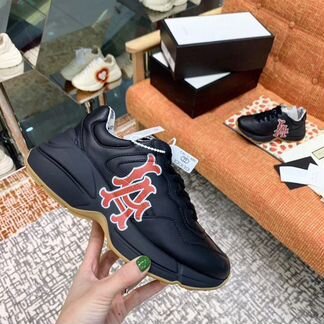 Кроссовки Gucci Rhyton черные