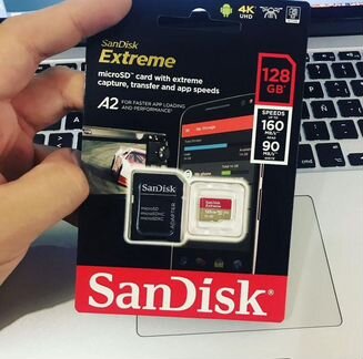 Карты памяти SanDisk 64, 128, 256 Гб MicroSD