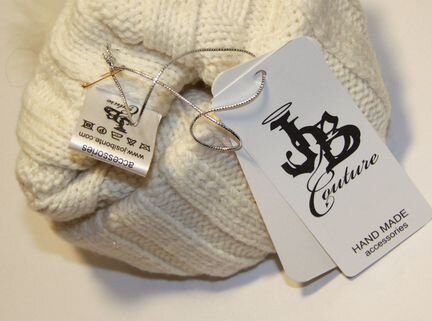 Шапка JB.Couture шерсть альпаки оригинал молочная