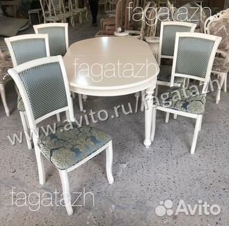 Стулья и столы из массива бука арт 7423