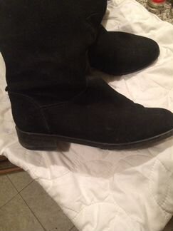 Сапоги зимние замша