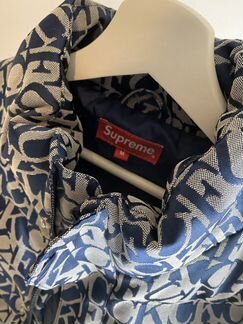 Куртка Supreme Fuck Jacquard Puffy Jacket
