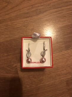 Серебряные серьги с жемчугом. Новые