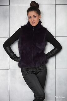 Жилет из лисы Guy Laroche. Оригинал. В двух цветах