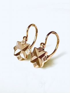 Золотые серьги 583 проба