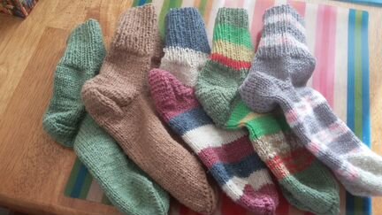 Носки самовязанные