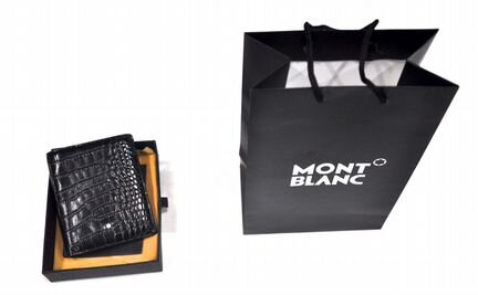 Мужской кошелек / Mont Blanc / новый (черный)