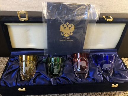 Набор из 4-х рюмок Tsar Imperial “Hunt”
