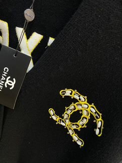 Джемпер Chanel беж и чёрный