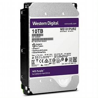 Жесткий диск HDD 10Tb Western Digital SATA-III, 256Mb, 7200rpm Purple WD101purz