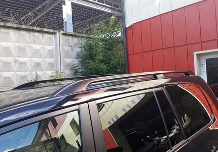 Черные рейлинги Toyota Land Cruiser 200 тойота 200