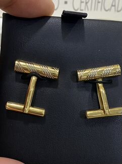 Запонки gianni lazzaro жёлтое золото, 750*